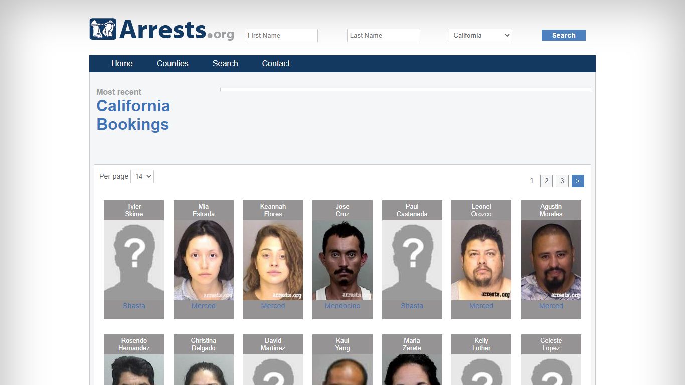 California Arrests and Inmate Search